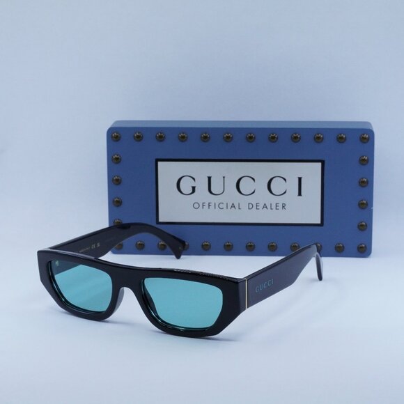 Final Price! Gucci GG1134S 004 Black Green Sunglasses - Picture 3 of 12